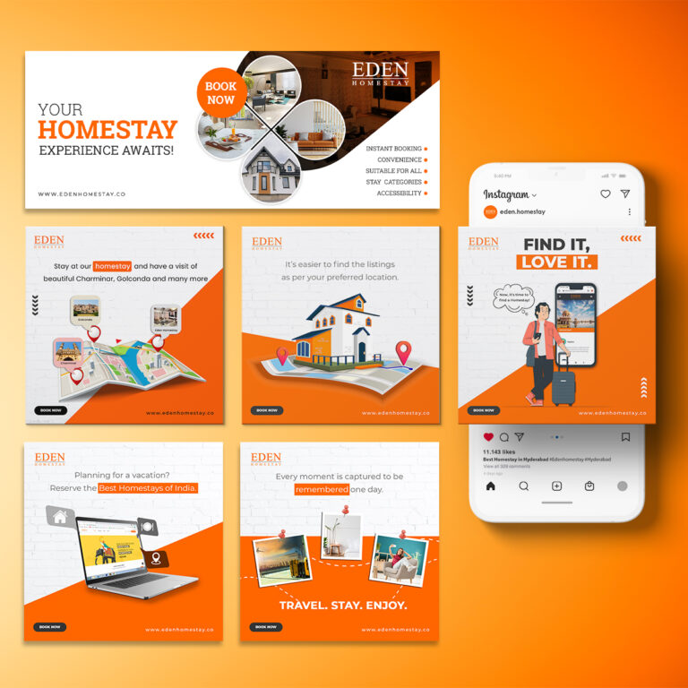 Eden Homestay - digital agency work